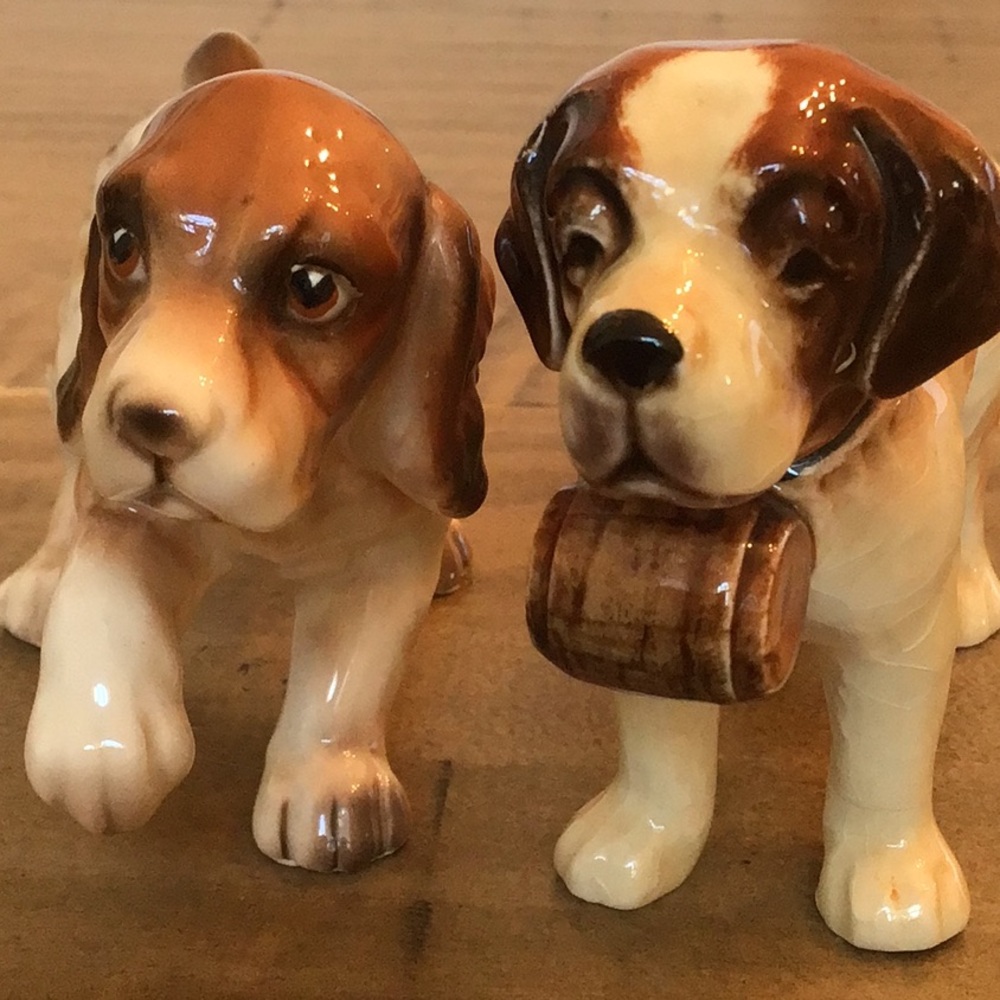 Vintage Saint Bernard from Goebel and vintage cocker spaniel figurines - Picture 11 of 14